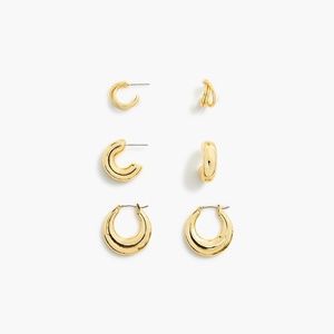 J.Crew Set-of Three Hoop Earrings